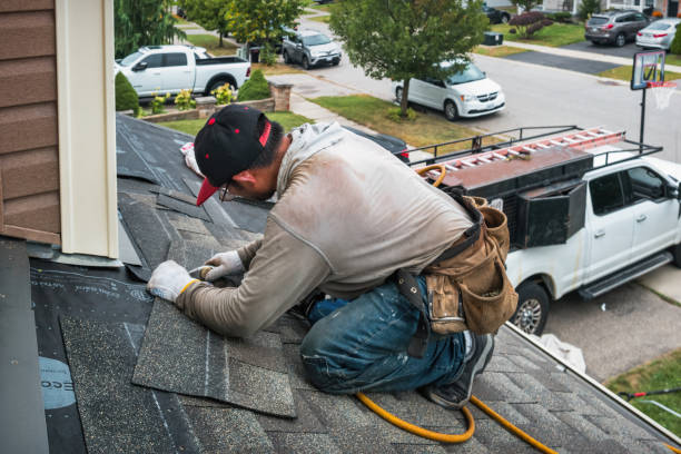 Professional Flat Roof Repair technician working in Bear River City, UT